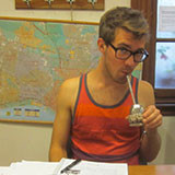 student drinking mate in buenos aires