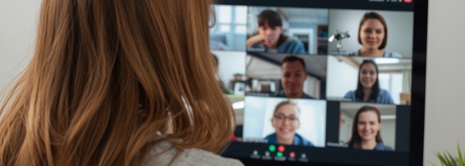 Online group Spanish course with teacher and students