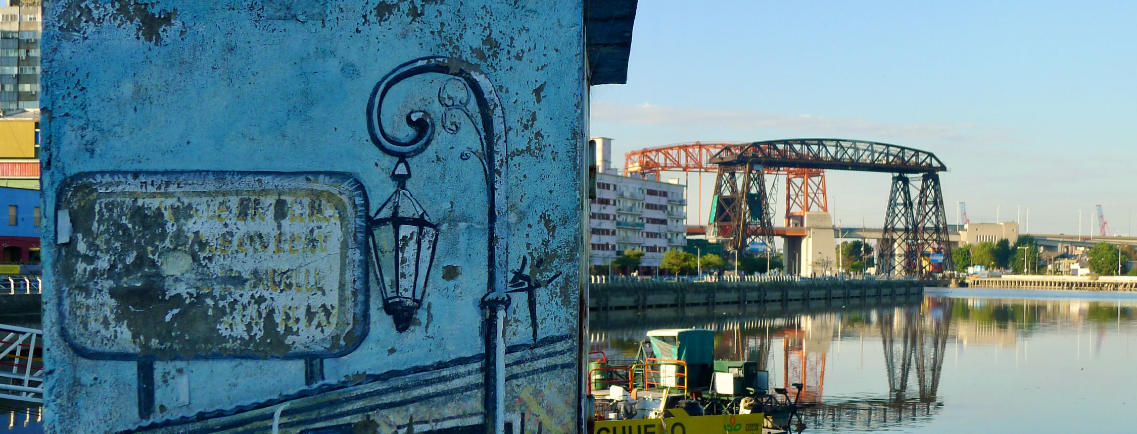 La Boca view of the harbor in Buenos Aires